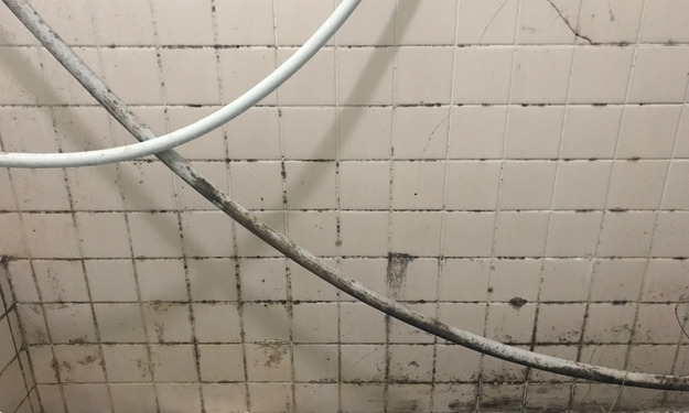 風呂場のタイルの汚れ2